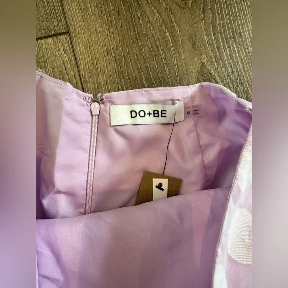 DO+BE COLLECTION Organza Polka Dot Ruffle Mini Skirt• SKU:Y23010-LAVENDER-6 - Picture 4 of 5